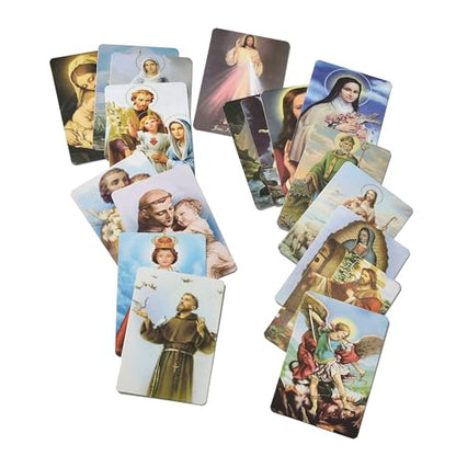 SZQCZB Wooden Rosary Beads Catholic for Men, Saint Benedict Medal and Cross - Comes in Gift Pouch and 18pcs Prayer Cards - color: Deep Coffee
