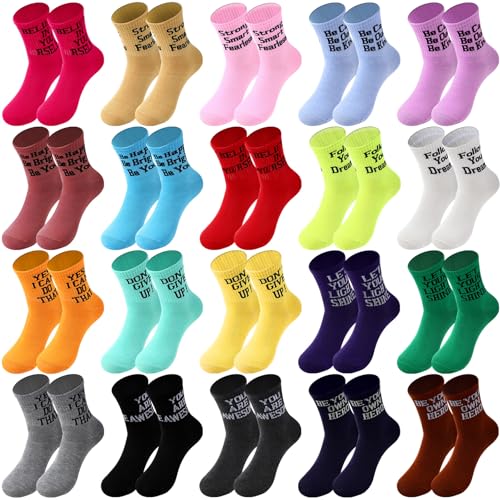 Cuffbow 20 Pack Crazy Funny Emotion Women Sock - style: Inspirational Style