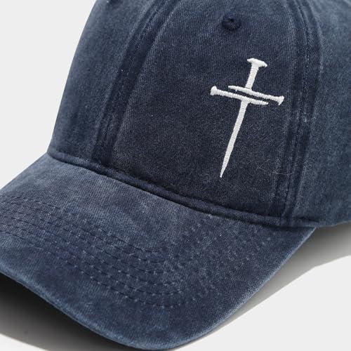 Quanhaigou Baseball Cap Dad Hat Adjustable Fashion Hats for Men Women Polo Trucker Unisex Style Headwear - color: Jesus Cross White