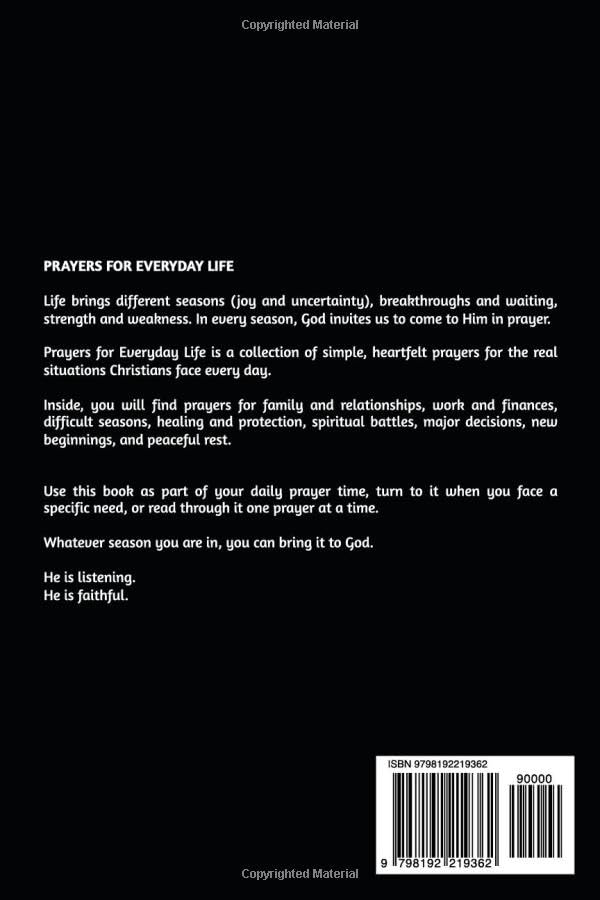 Prayers for Everyday Life: Simple Daily Prayers for Every Need and Every Season