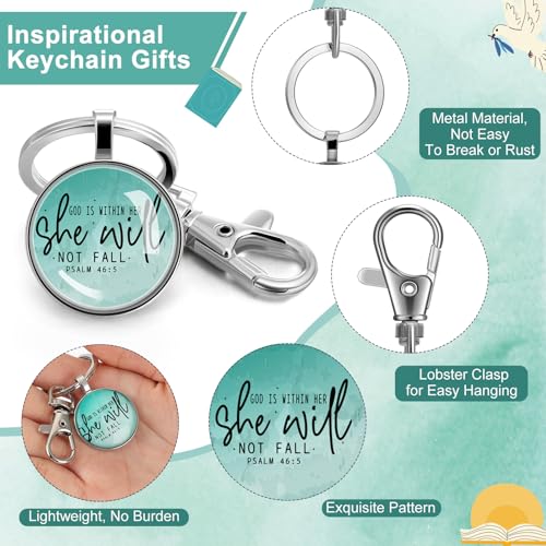 Fumete Christian Keychain Bulk for Wowen Men - style: Macaron Watercolors