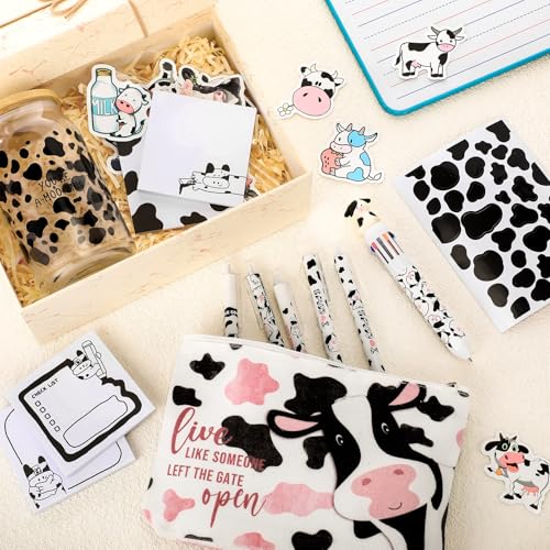Watersay 64 Pcs Cow Gifts for Women Men Cow Print Stuff - style: Cow