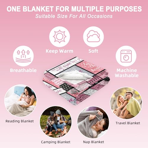 Christian Gifts for Women Blanket 60"x50", Religious Gifts for Women