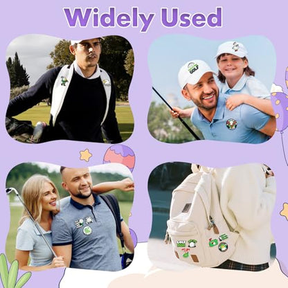 Cute Pins Bulk, Funny Lapel Badge Pins Rubber Brooch Pins for Backpacks, Hats, Bags - style: Golf-30PCS