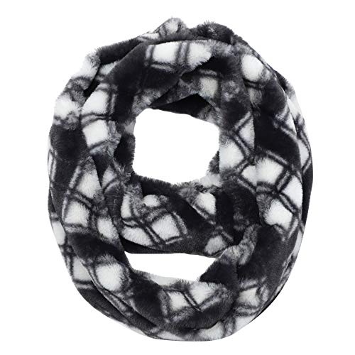 LA CARRIE Womens Leopard Print Infinity Scarf Loop Circle Neck Warmer - color: Black Plaid