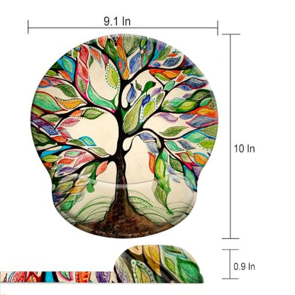 Ergonomic Mouse Pad with Wrist Support,Gaming Mousepad with with Non-Slip - color: Round-B2