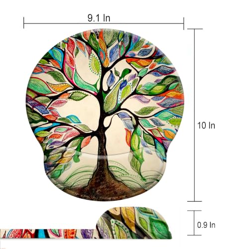 Ergonomic Mouse Pad with Wrist Support,Gaming Mousepad with with Non-Slip - color: Round-B2
