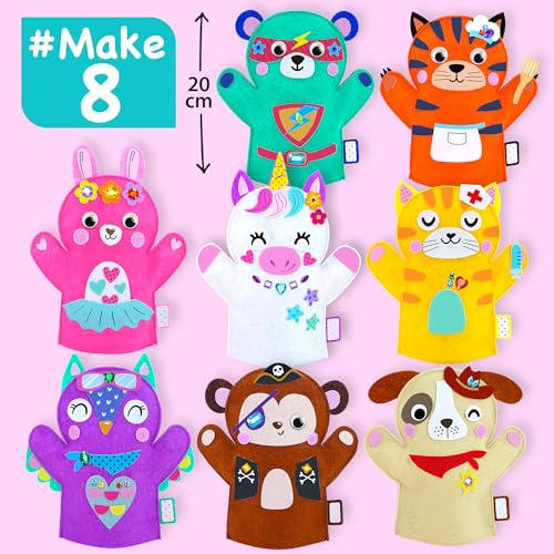 EZCRA Unicorn Hand Puppet Making Kit - 8 DIY Projects