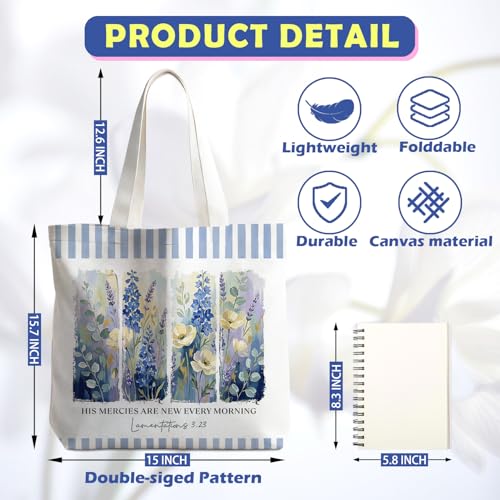 Christian Tote Bag - color: Lamentations 3.23