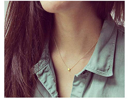 Baydurcan Silvery Necklace for Women Pendant Chain Friendship Necklace Gift - style: dot s