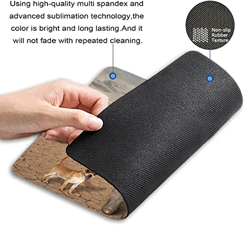 Rectangle Mouse Pad Funny Cat, Cowboy Cat and His Dog Premium-Textured Custom Mouse Mat Design,Washable Mousepads Non-Slip Rubber Base Computer Mousepad Personalized for Wireless Mouse - color: TSP161
