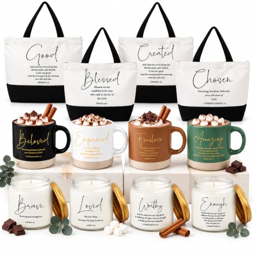 LemonRoad 12 Pcs Inspirational Christian Gifts for Women - color: Multicolor, size: Bible