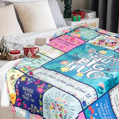 Get Well Gifts for Women, Inspirational Healing Hug Blanket 60"X50" - color: Green-hug