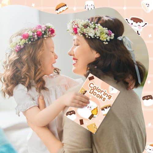 Bulk Marshmallow Coloring Books, 24Pcs Mini Drawing Booklet for Kids - style: Marshmallow