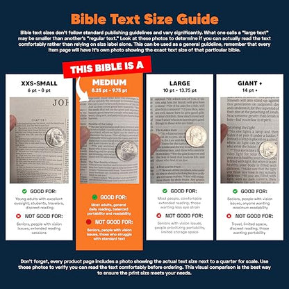 Personalized KJV Deluxe Standard Print King James Version Faux Leather Holy Bible with Thumb Index and Zippered Closure, Custom Name Includes Up to 3 Rows of Text with Red Letter Edition - color: Gray/Black