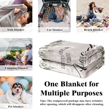 Christian Bible Verse Blanket, Christian Gifts for Women Men, I Still Remember the Days I Prayed Religious Scripture Throw Blankets for Bedroom Living Room Couch Sofa, 50x60 Inches - color: Prayed