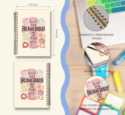 Dejfel Pink Christian Bible Verses Notebook Journal, Gift for Women Girls - color: 001bible