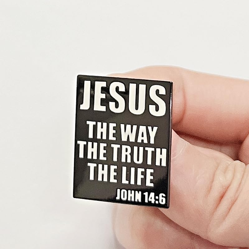 Pinposni Jesus The way The truth The life Enamel Lapel Pin badge brooch