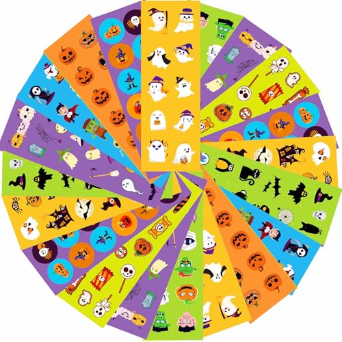 150 Sheets Halloween Stickers for Kids,2000+pcs Cute Halloween Sticker Bulk - style: 150 Sheets Halloween Stickers