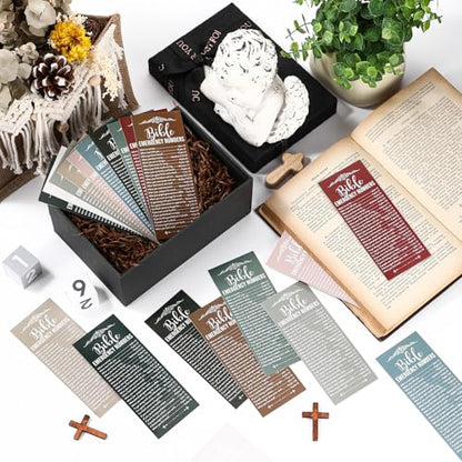 Motiskyy 100 Pcs Bible Emergency Numbers Bookmark Gift, Multicolor - color: Multicolor