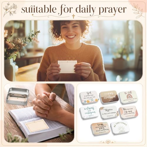 Christian Tin Boxes with Prayer Cards - style: Bohemian