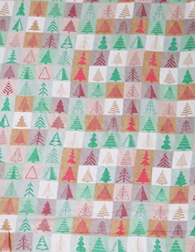 Lina & Lily Holiday Christmas Pattern Print Women's Infinity Scarf Lightweight - color: Multi, Xmas Tree