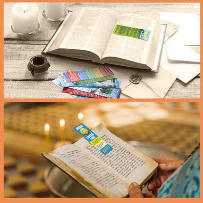 100 Pcs Gospel Tract Card Bible Tract for Evangelism Salvation Bookmarks Bulk Christian Pocket Card Inspirational Prayer Postcards for Women Men Church & Office Supplies, 20 Designs