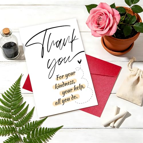 Thank You Cards with Envelopes, Appreciation Cards for Coworkers Friends - color: DXI#037