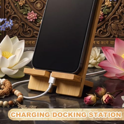 Novabright 24 Pcs Christian Bible Verse Bamboo Phone Stand, Wildflower - style: Wildflower