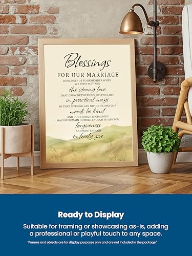 Blessings for Our Marriage Prayer Wall Art Print, 11x14 Unframed - size: 14"L x 11"W, style: Unframed