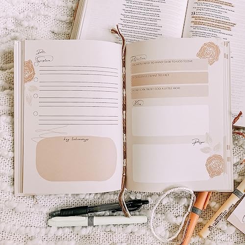 Bible Notes Journal - Guided Devotional and Prayer Notebook for Women - SOAP Scripture, Takeaways, Notes - Christian Bible Study Tool and Gift Idea (Pink - Book Bound) - color: Pink - Book Bound