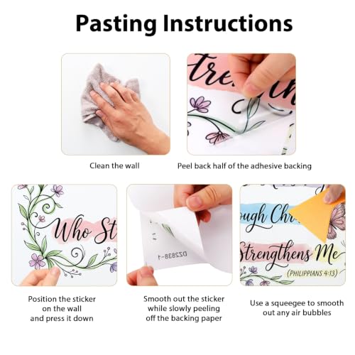 Colorful Christian Scripture Inspirational Vinyl Wall Sticker