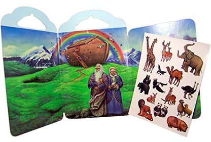 DTC Children's Bible Story Picture Board with Reusable Stickers, Noah's Ark