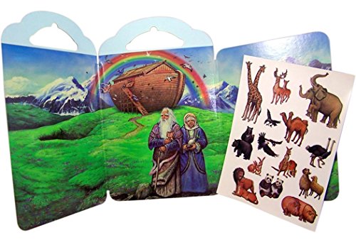 DTC Children's Bible Story Picture Board with Reusable Stickers, Noah's Ark