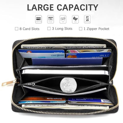 Cross and Anchor Quote Bible Verse Isaiah 43:2 Print Wallet for Women Large Capacity Wallet Credit Card Holder PU Leather Zipper Clutch Purse Phone Wallet - color: Cross and Anchor Quote Bible Verse Isaiah 43:2