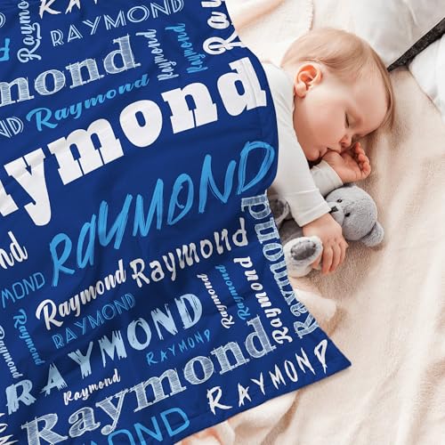 Personalized Baby Blanket with Name Customized Gift for Baby Shower Christmas Birthday New Mom Custom Name Blanket for Boy Girl Newborn - color: Style1