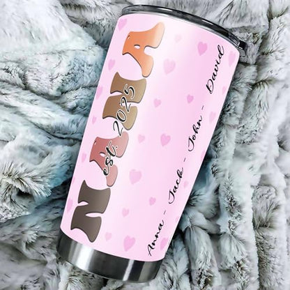 Personalized Grandmother Tumbler Custom Name Nana Insulated cups Travel Coffee Mug with Lids Stainless Steel 20 30 Oz Gifts for Mom Women Grandma Birthday Mothers Day - color: Nana 636