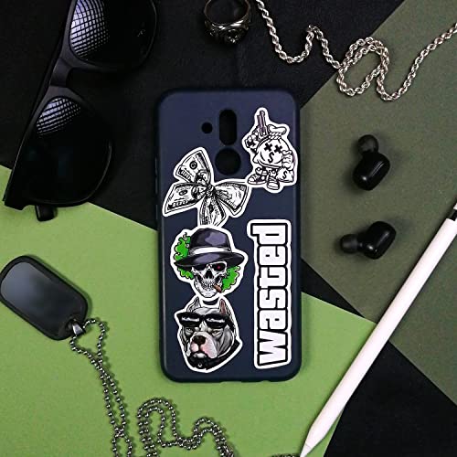 100Pcs Gangster Stickers, Gangster Decals, Skull Stickers, Mafia Laptop Decals, Gifts for Women & Men - color: Gangster Stickers