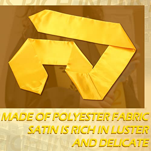 Geyoga 24 Pcs Graduation Stole Bulk Sublimation Blank 70 in - color: Yellow