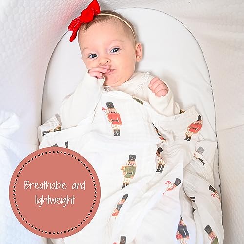 LollyBanks Muslin Swaddle Blankets, 100% Organic Cotton Receiving Blanket - color: What's Cracking