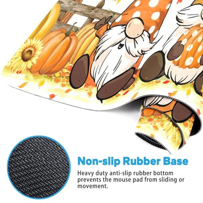 Britimes Large Mouse Pad, Mouse Pad, 31.5 x 15.7 Inch, Polka Dot Pumpkin - color: Fall Gnome