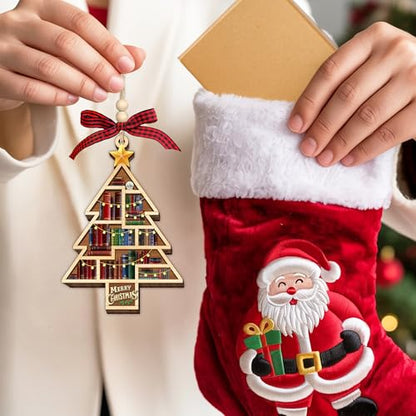 HEXMOZ Book Lover Christmas Ornaments 2026 - Book Lovers Gifts for Women - color: Book Lover