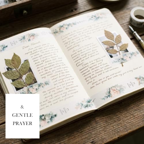 Bible Journaling Washi Tape Set for Women – 10 Rolls Floral Faith Theme Washi Tape with Scripture Verse & Christian Words, Decorative Tape for Planner, Prayer Journal Supplies (10)