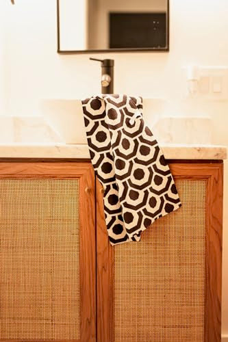 Kitchen Towels, Dish Towels for Kitchen, 3 Pc Kitchen Towel Set - color: Black