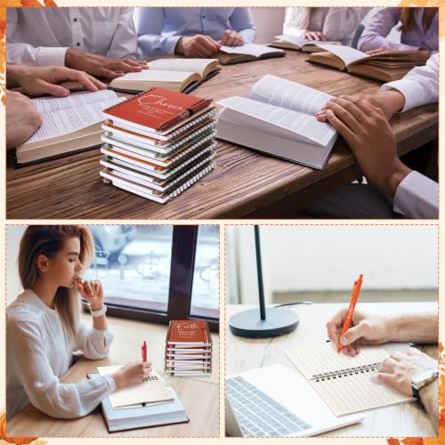 Kosiz 24 Sets Christian Gifts Bulk Prayer Journals Pens, Thanksgiving Color - color: Thanksgiving Color