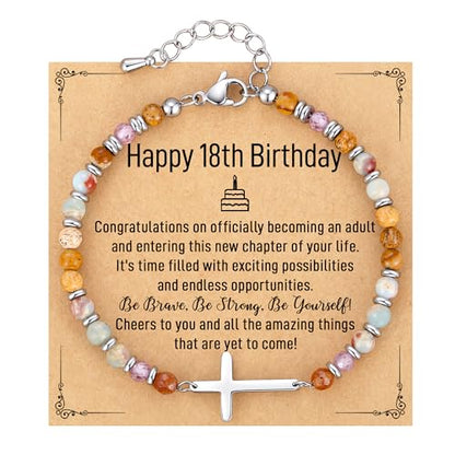 Crystal Cross Bracelet for Women Teen Girls Christmas Birthday Gifts - style: 18th