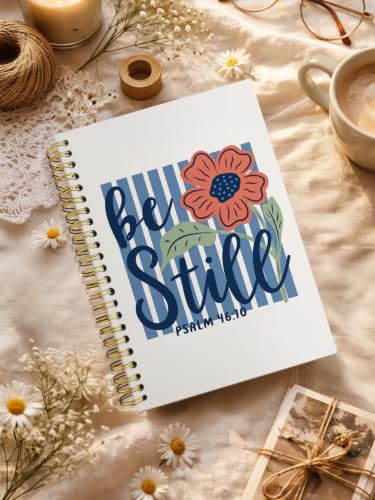 Be Still Christian Bible Prayer Journal Notebook for Women Girls - color: be still
