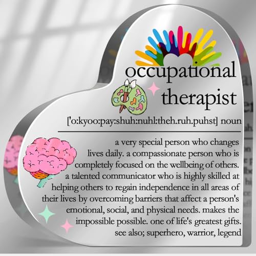 Occupational Therapist Gifts for Women Men, Thank You Gifts for Occupational Therapist, OT Birthday Appreciation Gifts, Inspirational Desk Decorative Sign Plaque for Home Office - style: Occupational Therapist
