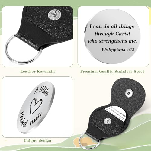 Pocket Hug Token 2026 Graduation Giftsfor her him Mothers Day Gifts for Mom Thank You Gift for Her Him - color: I Can Do All Things Through Christ