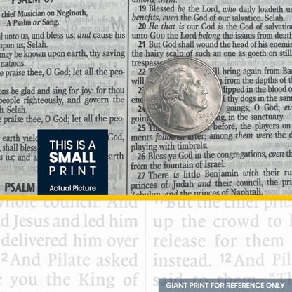 Personalized KJV Small Print Bible for Adult, Name Engraved, Standard Size - color: Taupe